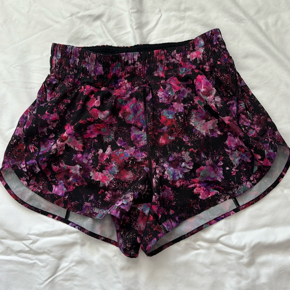 Lululemon running shorts, size 8. Built in underwear. Tag has been removed